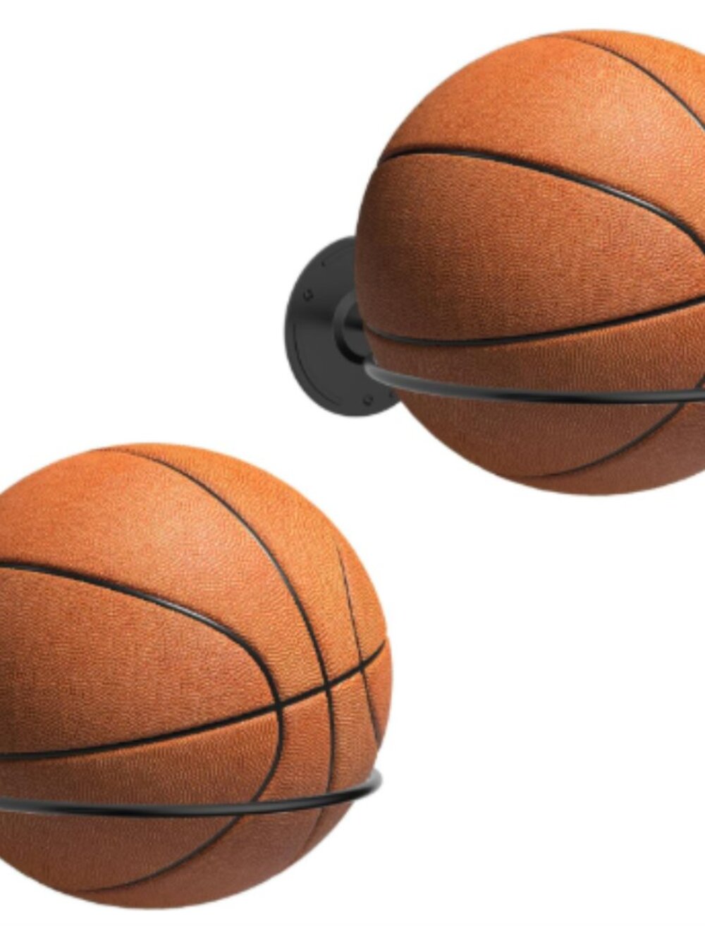 Steel Ball Holder Wall Mount, Display Storage for Soccer, Basketball, Volleyball